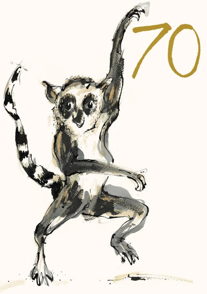 dancing-lemur-70-greeting-card-anna-wright