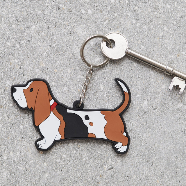 bassett-hound-dog-keyring-sweet-william