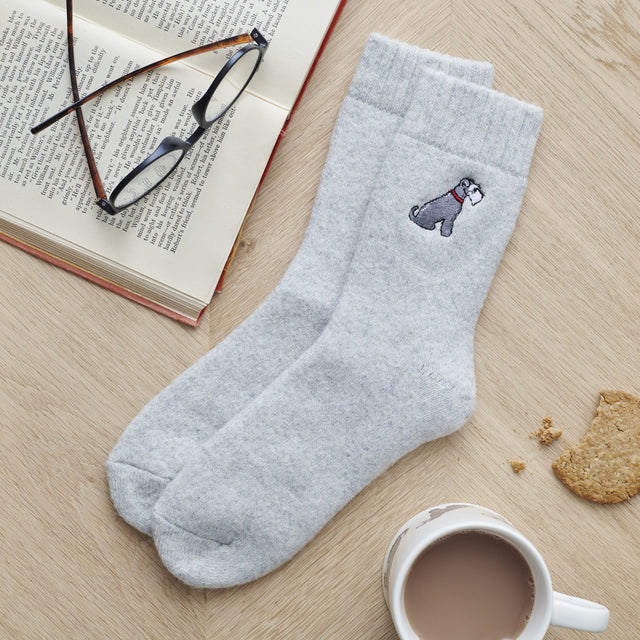 dog-walker-socks-grey-schnauzer-sweet-william