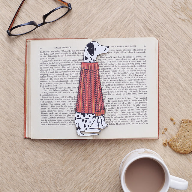 dalmatian-bookmark-sweet-william