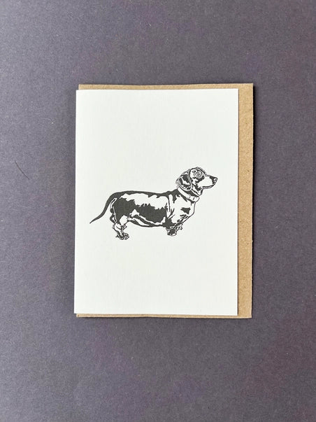 dachshund-mini-notes-letterpress-card-penguin-ink