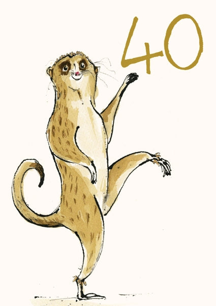 dancing-meercat-40-greeting-card-anna-wright