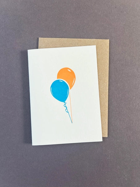 balloons-mini-notes-letterpress-card-penguin-ink