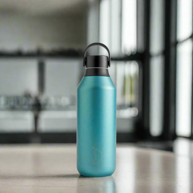 Chilly's Series 2 Water Bottle 500ml: Atlantis Matte Metallic