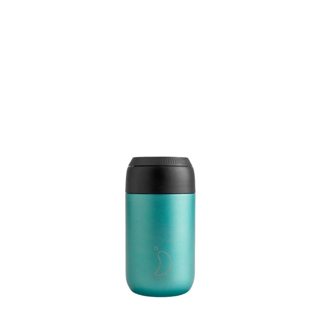 Chilly's Series 2 340ml Coffee Cup: Atlantis Matte Metallic