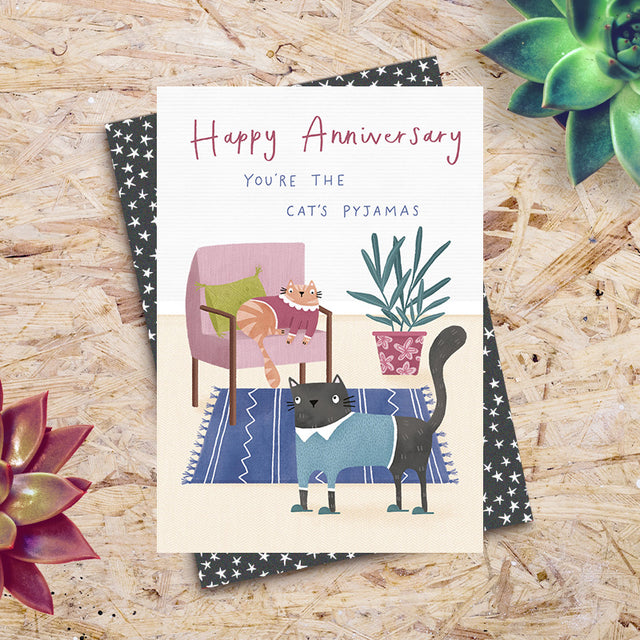 cats-pyjamas-anniversary-greeting-card-dandelion-stationery