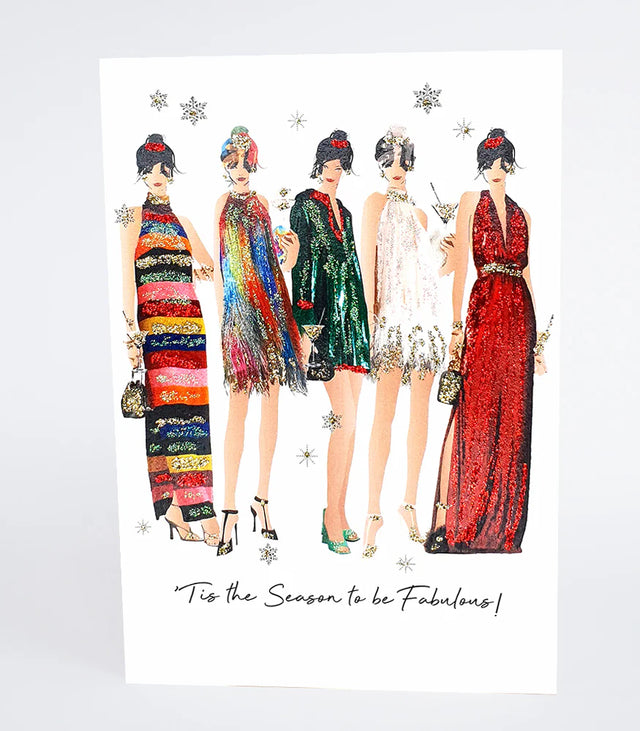Season To Be Fabulous: Holiday Edition Christmas Card - Five Dollar Shake