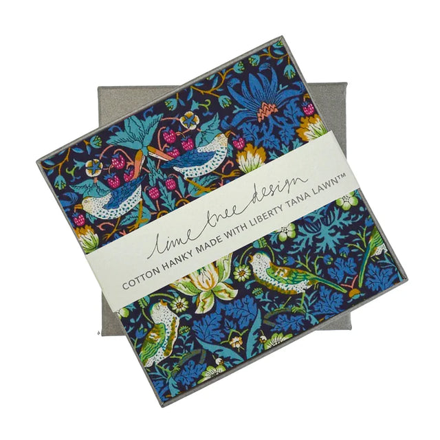 liberty-print-single-hanky-blue-strawberry-thief-classic-lime-tree-design