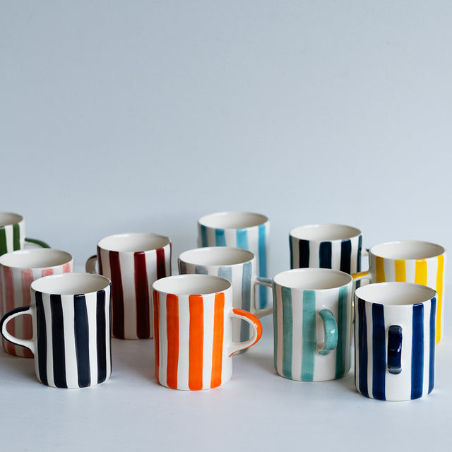 Musango Demi Mug: Candy Stripe Mint