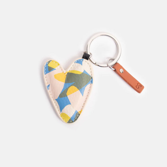 Confetti Hearts Keyring