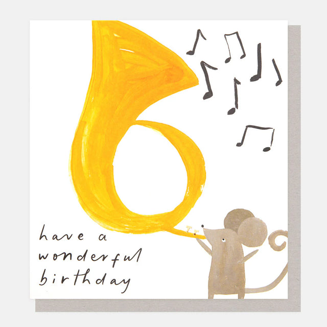 mouse-with-french-horn-birthday-greeting-card-caroline-gardner