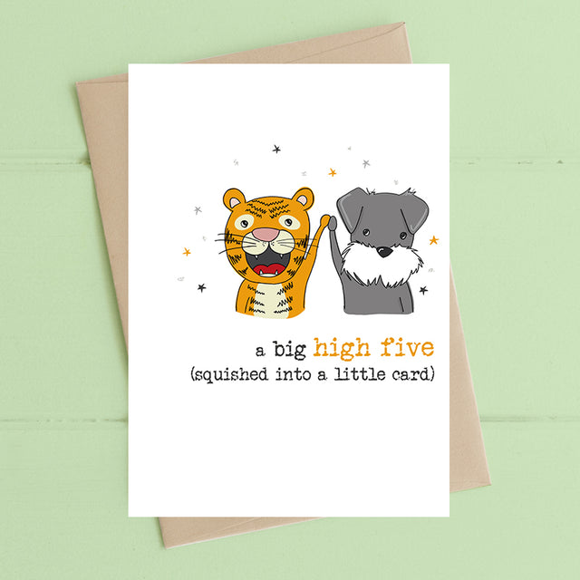 squished-big-high-five-greeting-card-dandelion-stationery