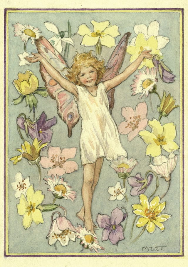 Primrose Fairy: Nostalgia Greeting Card - The Porch Fairies