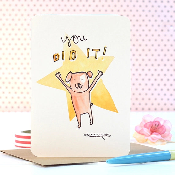 you-did-it-dog-greeting-card-laura-skilbeck