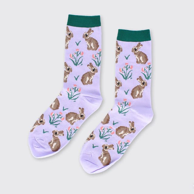 Rabbit Socks: Lilac