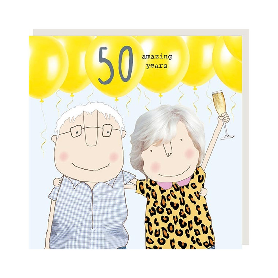 50th Anniversary Card - Rosie Made A Thing - Daisy Chain Gift Company