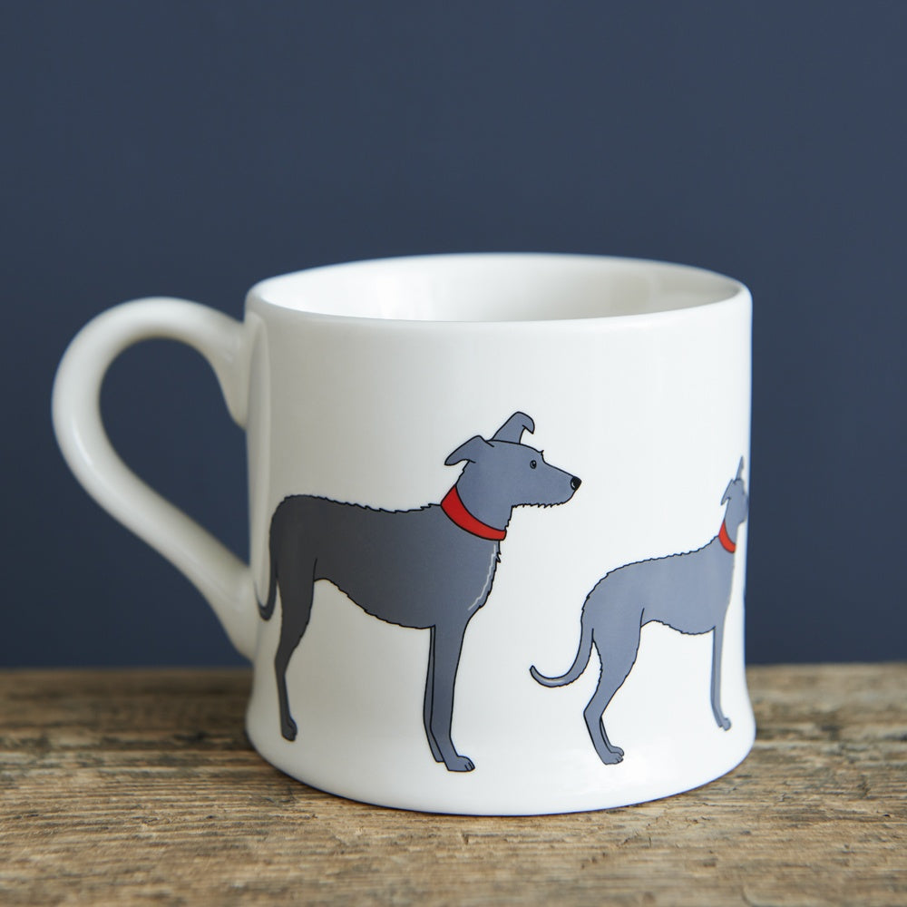 Lurcher Dog Mug Sweet William Daisy Chain Gift Company