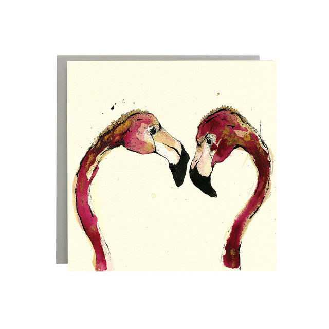 Flamingo Love Card - Anna Wright